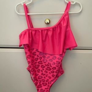 Janzten  one piece pink leopard print bathing suit